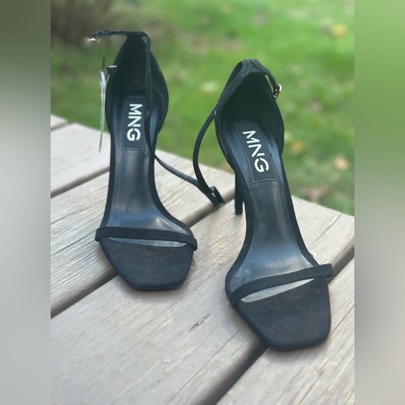 NWT Black Women’s Mango Suede Stiletto Heels 🐎 Sz 38! - Picture 6 of 9